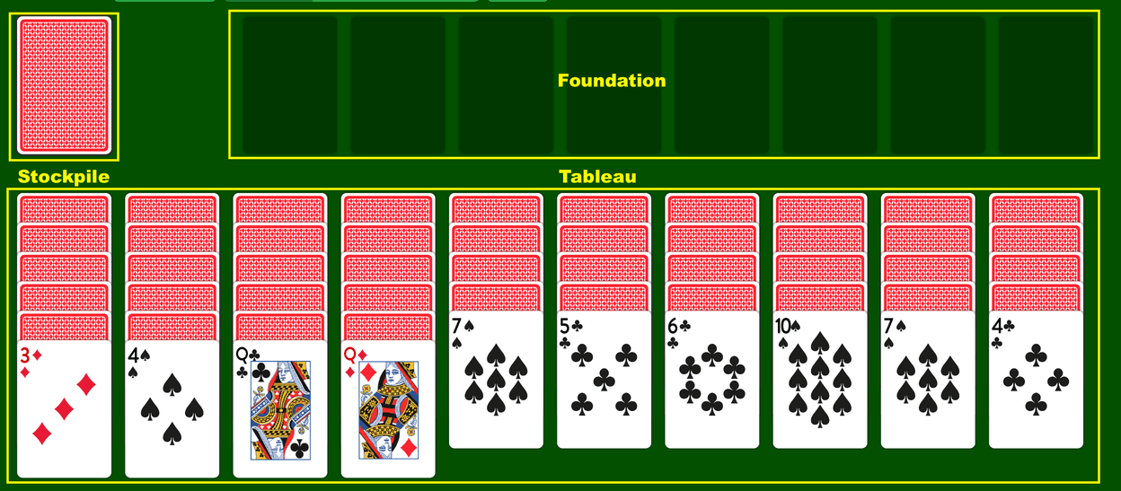 Spider solitaire games